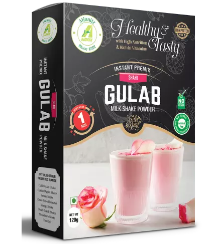 Natural Instant Shahi Gulab Milkshake Premix Powder